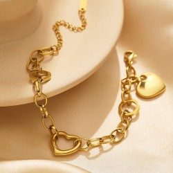 Golden Heartbeat Bracelet