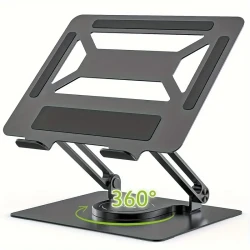 Adjustable Laptop Stand for Desk with 360° Rotating Base