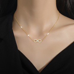 Golden Bowknot Minimalist Necklace