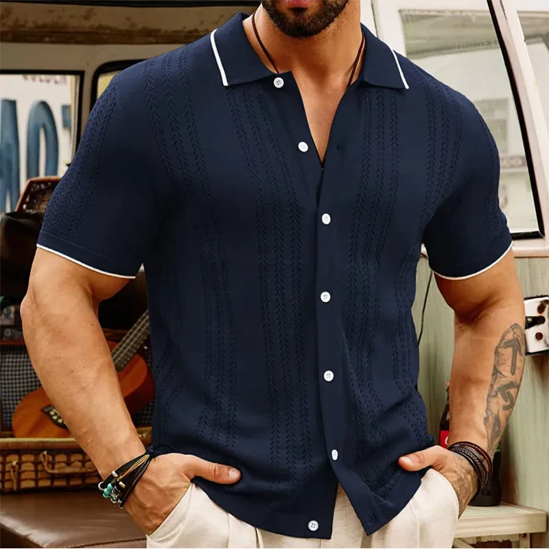 Men's Summer Business Polo Shirt