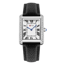 Rectangular Diamond- Quartz Watch for Women and Men