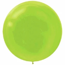 Balloons - 60cm Kiwi Lime Green Round  - Pack of 4