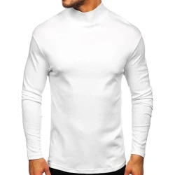 Casual Turtleneck Long Sleeve Pullover T-Shirt