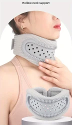 Breathable Silicone Cervical Neck Brace - Ergonomic Hollow Neck Support Pillow