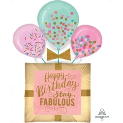 Foil Balloon - Self Sealing Supershape Fabulous Birthday Gift (Xtra - Large)