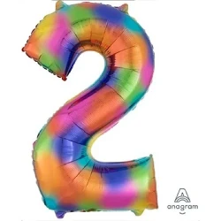 Supershape Rainbow Splash - Numeral 2