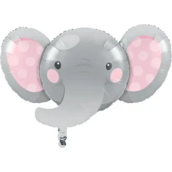 Enchanting Elephant Girl Shape 53cm X 89cm Foil Balloon