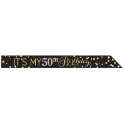 Sparkling Celebration Add Any Age Foil Sash & 24 Stickers