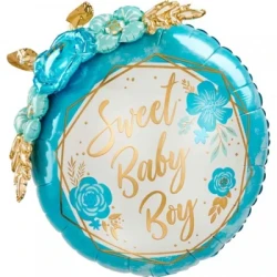 Balloon - Multi-Balloon Sweet Baby Boy Floral Geo