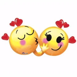 Shape Kissing Emoji's in Love