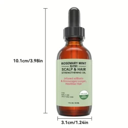 Rosemary Essential Oil for Hair Care, Skin Care, Scalp Massage, and Aromatherapy - 1 FL. OZ./30 mL