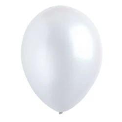 Latex Balloons 30cm Bulk Pack of 200 Metallic White