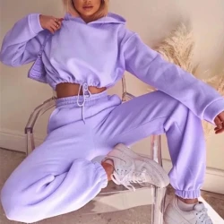 Women's 2-Piece Jogging Suit with Hoodie