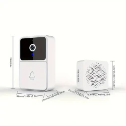 Smart Video Doorbell with Night Vision, Motion Sensor, and Two-Way Audio