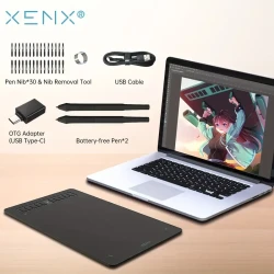 10 x 6.22 Inch XENX P3-1060B Graphics Drawing Tablet