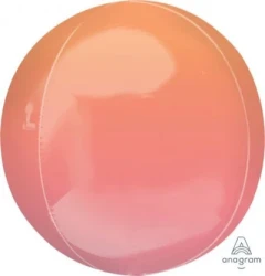 Orbz Balloon XL Ombre Red & Orange