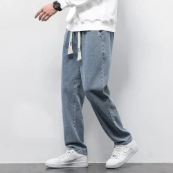 Men's Summer Wide Leg Drawstring Pants