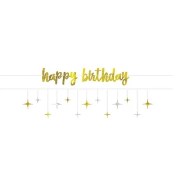 Foil Ribbon Banner Kit - HB Stars (Silver & Gold) (Pack of 2)