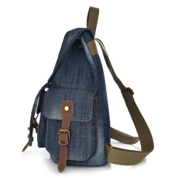 Men's Vintage Denim Backpack