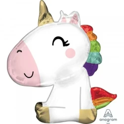 Balloon - SuperShape XL Satin Sitting Unicorn