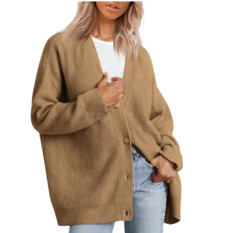 V-neck Knit Cardigan for women