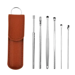 6PCS Stainless Steel Ear Wax Remover Set