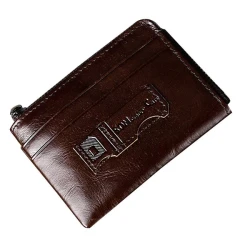 Men's Leather RFID Multi-Function Card Slot Mini Case