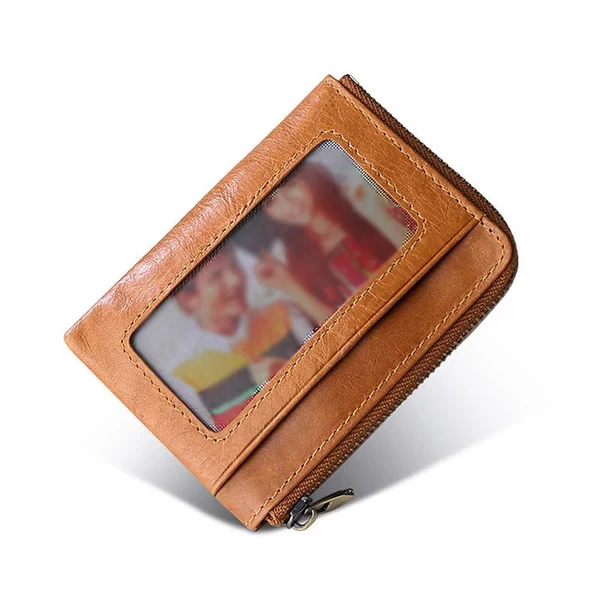 Men's Leather RFID Multi-Function Card Slot Mini Case