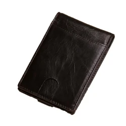 Men's Leather Multi-Function Pull Card Wallet