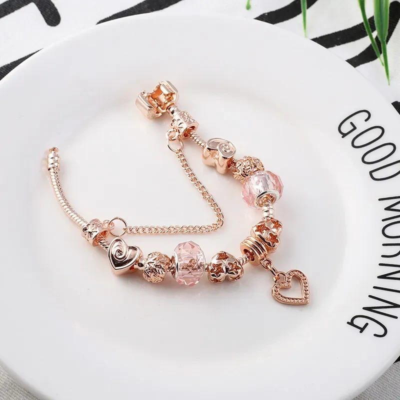 Geometric Rose Gold Bracelet Women's Jewelry