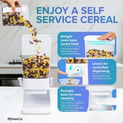 Easy Dispense Cereal Dispenser | Large Capacity & Hygienic Storage