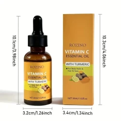 ROZINO Turmeric & Vitamin C 5-Piece Skincare Set: