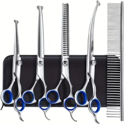 6-Piece Professional Pet Grooming Scissors Set,