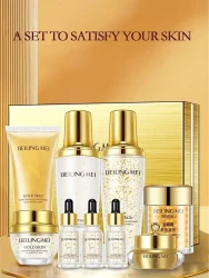 Golden Skin Luxury 9-Piece Skincare Set for Women