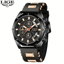 2024 New Fashion Men's Watch. Chronograph Calendar luminous Quartzwatch