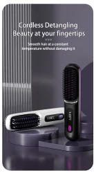 2 In 1 Straight Hair Comb Wireless Hair Straightener