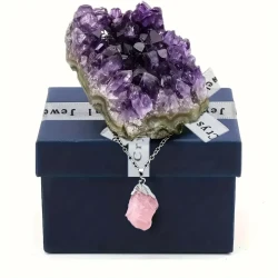 1pc Natural Amethyst Crystal Cluster & Pendant