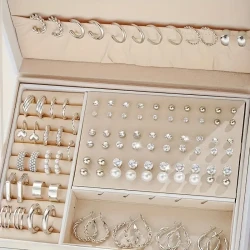 102pc Earring Set Minimalist Geometric Style,