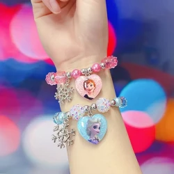 Frozen Princess Anna & Queen Elsa Charm Bracelet