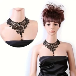 Gothic Steampunk Choker Necklaces Set