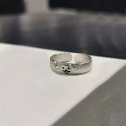 Cartoon Kitten Puppy Couple Rings