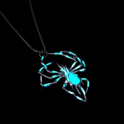 Stereo Luminous Spider Necklace