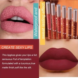 6Pcs Matte Liquid Lipstick Set