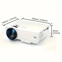 Mini Projector Set - Full HD 1080P, Home Theater Compatible