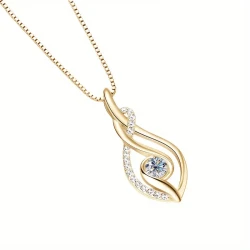 Sterling Silver Moissanite Necklace Women Necklace Fashion Luxury