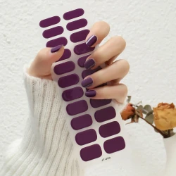 Thermal Semi-curing Nail Beauty Full Stickers