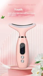 Neck Beauty Instrument Charging Color Light V Face Massage Instrument