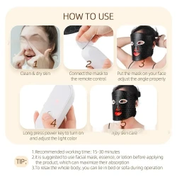 Led Pull Firming Phototherapy Silicone Mask Beauty Instrument