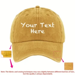 Personalized Washed Cotton Baseball Cap