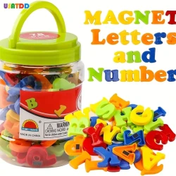 Magnetic Alphabet & Number Set - Educational Refrigerator Stickers